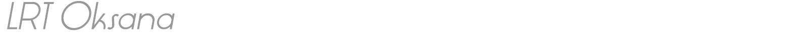 LRT Oksana font preview